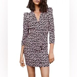MAJE • RIPANTA LEOPARD PRINT • MINI DRESS